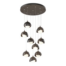 Hubbardton Forge - Canada 131105-SKT-STND-05-14-GG0711 - Brooklyn 9-Light Double Shade Pendant