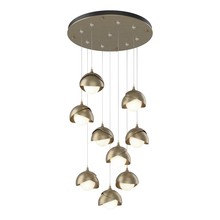 Hubbardton Forge - Canada 131105-SKT-STND-84-84-GG0711 - Brooklyn 9-Light Double Shade Pendant