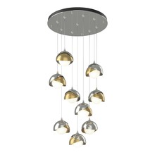 Hubbardton Forge - Canada 131105-SKT-STND-85-86-GG0711 - Brooklyn 9-Light Double Shade Pendant