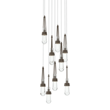 Hubbardton Forge - Canada 131108-SKT-LONG-05-ZM0434 - Link 9-Light Clear Glass Pendant