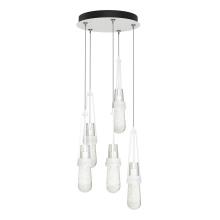 Hubbardton Forge - Canada 131120-SKT-LONG-02-YG0434 - Link 5-Light Blown Glass Pendant