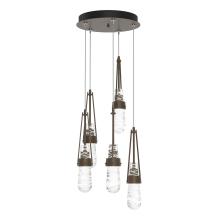 Hubbardton Forge - Canada 131120-SKT-LONG-05-YJ0434 - Link 5-Light Blown Glass Pendant