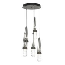 Hubbardton Forge - Canada 131120-SKT-LONG-07-YJ0434 - Link 5-Light Blown Glass Pendant