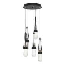 Hubbardton Forge - Canada 131120-SKT-LONG-10-YG0434 - Link 5-Light Blown Glass Pendant