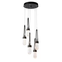 Hubbardton Forge - Canada 131120-SKT-LONG-14-YG0434 - Link 5-Light Blown Glass Pendant