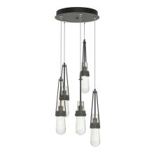 Hubbardton Forge - Canada 131120-SKT-LONG-20-YG0434 - Link 5-Light Blown Glass Pendant