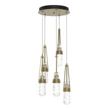 Hubbardton Forge - Canada 131120-SKT-LONG-84-YJ0434 - Link 5-Light Blown Glass Pendant