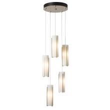 Hubbardton Forge - Canada 131124-SKT-LONG-05-GG0065 - Exos Glass 5-Light Pendant