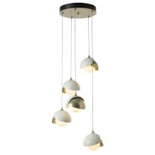 Hubbardton Forge - Canada 131125-SKT-STND-89-86-GG0711 - Brooklyn 5-Light Double Shade Pendant