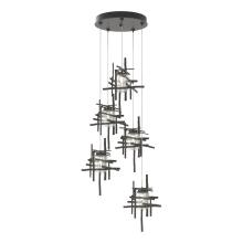 Hubbardton Forge - Canada 131126-SKT-LONG-07-II0728 - Tura 5-Light Seeded Glass Pendant