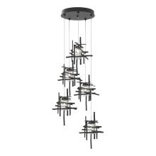 Hubbardton Forge - Canada 131126-SKT-LONG-10-II0728 - Tura 5-Light Seeded Glass Pendant