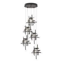 Hubbardton Forge - Canada 131126-SKT-LONG-20-II0728 - Tura 5-Light Seeded Glass Pendant