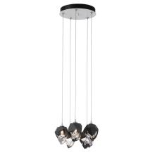 Hubbardton Forge - Canada 131137-SKT-LONG-05-BP0754 - Chrysalis 5-Light Small Crystal Pendant