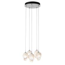 Hubbardton Forge - Canada 131137-SKT-LONG-05-WP0754 - Chrysalis 5-Light Small Crystal Pendant