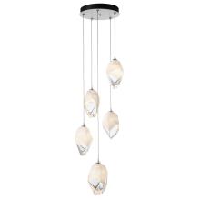 Hubbardton Forge - Canada 131138-SKT-LONG-05-WP0755 - Chrysalis 5-Light Large Crystal Pendant