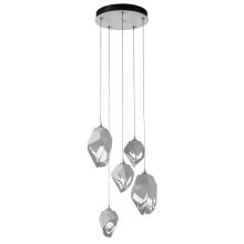 Hubbardton Forge - Canada 131139-SKT-LONG-05-WP0756 - Chrysalis 5-Light Mixed Crystal Pendant