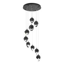 Hubbardton Forge - Canada 131140-SKT-LONG-10-BP0754 - Chrysalis 9-Light Small Crystal Pendant