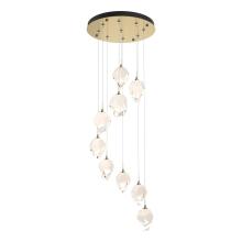 Hubbardton Forge - Canada 131140-SKT-LONG-86-WP0754 - Chrysalis 9-Light Small Crystal Pendant