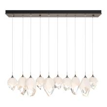 Hubbardton Forge - Canada 131145-SKT-LONG-05-WP0756 - Chrysalis 10-Light Mixed Crystal Pendant