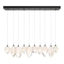 Hubbardton Forge - Canada 131145-SKT-LONG-14-WP0756 - Chrysalis 10-Light Mixed Crystal Pendant