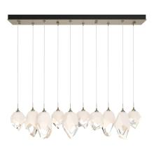 Hubbardton Forge - Canada 131145-SKT-LONG-84-WP0756 - Chrysalis 10-Light Mixed Crystal Pendant