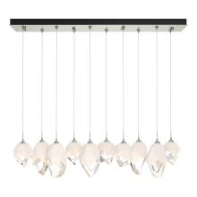 Hubbardton Forge - Canada 131145-SKT-LONG-85-WP0756 - Chrysalis 10-Light Mixed Crystal Pendant