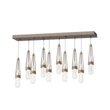 Hubbardton Forge - Canada 131200-SKT-STND-05-YG0434 - Link 10-Light Blown Glass Pendant