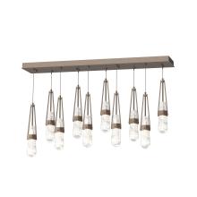 Hubbardton Forge - Canada 131200-SKT-LONG-05-YJ0434 - Link 10-Light Blown Glass Pendant