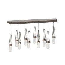 Hubbardton Forge - Canada 131200-SKT-LONG-14-YG0434 - Link 10-Light Blown Glass Pendant