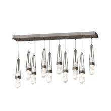 Hubbardton Forge - Canada 131200-SKT-LONG-14-YJ0434 - Link 10-Light Blown Glass Pendant