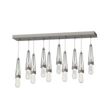 Hubbardton Forge - Canada 131200-SKT-LONG-20-YG0434 - Link 10-Light Blown Glass Pendant