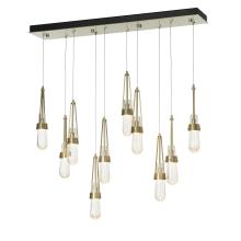 Hubbardton Forge - Canada 131200-SKT-LONG-86-YG0434 - Link 10-Light Blown Glass Pendant