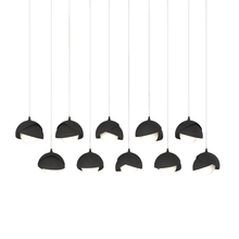 Hubbardton Forge - Canada 131205-SKT-LONG-10-10-GG0711 - Brooklyn 10-Light Double Shade Pendant