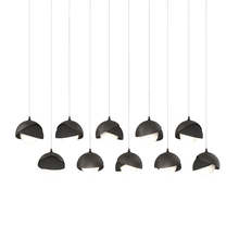 Hubbardton Forge - Canada 131205-SKT-LONG-14-10-GG0711 - Brooklyn 10-Light Double Shade Pendant