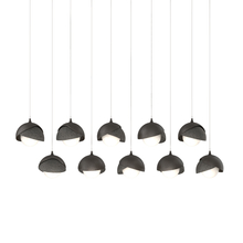 Hubbardton Forge - Canada 131205-SKT-LONG-14-20-GG0711 - Brooklyn 10-Light Double Shade Pendant