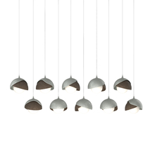 Hubbardton Forge - Canada 131205-SKT-LONG-82-05-GG0711 - Brooklyn 10-Light Double Shade Pendant