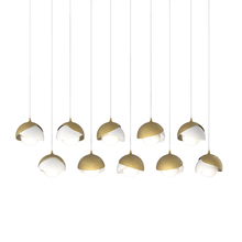 Hubbardton Forge - Canada 131205-SKT-LONG-86-02-GG0711 - Brooklyn 10-Light Double Shade Pendant