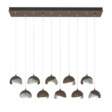 Hubbardton Forge - Canada 131205-SKT-STND-05-82-GG0711 - Brooklyn 10-Light Double Shade Pendant