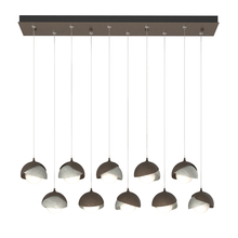 Hubbardton Forge - Canada 131205-SKT-STND-05-85-GG0711 - Brooklyn 10-Light Double Shade Pendant