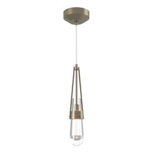 Hubbardton Forge - Canada 161040-SKT-STND-84-ZM0434 - Link Clear Glass Low Voltage Mini Pendant