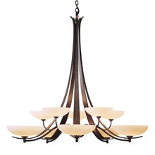 Hubbardton Forge - Canada 191248-SKT-82-GG0123 - Aegis 10 Arm Chandelier