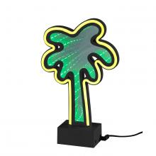 AFJ - Adesso SL3717-01 - Infinity Neon Palm Tree Table/Wall Lamp