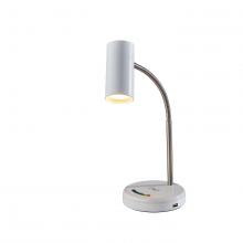 AFJ - Adesso SL4926-02 - Shayne LED Wireless Charging Desk Lamp- White