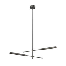 Alora Lighting MP316402UBMS - Astrid 2 Head Metal Shade/Urban Bronze LED Multi Pendant