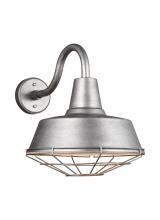 Visual Comfort & Co. Studio Collection 97374-57 - CAGE ONLY IN LARGE  in weathered pewter grey finish for Barn Light