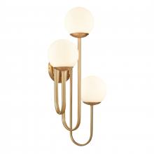 ELK Home 89674/3 - Caroline 28'' High 3-Light Right Sconce - Brushed Gold