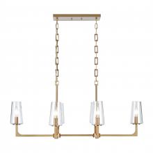 ELK Home 89977/6 - Fitzroy 36'' Wide 6-Light Linear Chandelier - Lacquered Brass