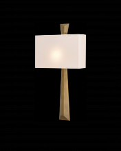 Currey 5900-0016 - Arno Brass Wall Sconce, White