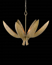 Currey 9000-0766 - Bird of Paradise Brass Chandel