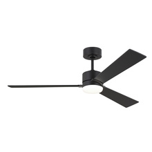 Visual Comfort & Co. Fan Collection 3RZR52MBK - Rozzen 52&#34; Indoor/Outdoor Midnight Black Ceiling Fan with Handheld Remote Control